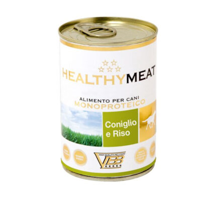 HEAPTHY Monoprotein მონოპროტეინი კონსერვი ბოცვერი + ბრინჯი RABBIT and RICE (ძაღლებისთვის)