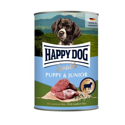 Happy Dog Sensible Puppy & Junior Lamm & Reis 400 Gr- ლეკვების და მოზარდებისთვის (ბატკნის ხორცი და ბრინჯი)