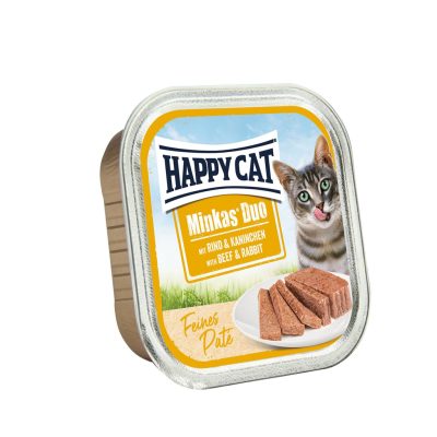 Happy Cat Minkas Duo (ბოცვერის და საქონლის ხორცით)